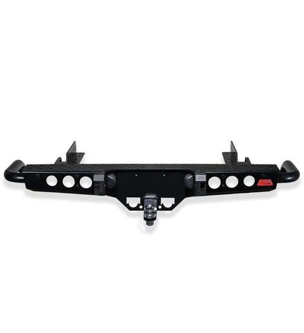 Hilux GGN25R 2005-2015 022-03 Jack Rear Bar with Black Step Plate Package - SKU MCC-01002-203SPB