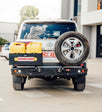 Land Cruiser 300 Series 2022-On - Bumper Cut 022-02 Rear Wheel Carrier Double Jerry Can Holder Package - SKU MCC-01023-202PK3
