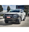 Hilux N80 2016-2020 707-02 Falcon Bull Bar Black A-Frame Package (LED Foglight) - SKU MCC-01017-702FOGUP