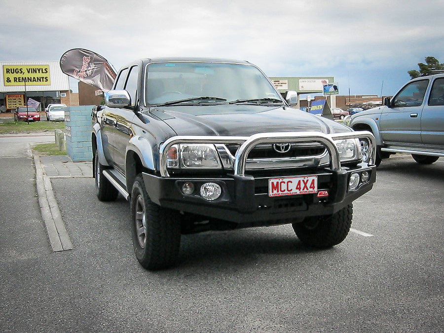 Toyota Hilux 1997 2004 707 01 Falcon Bull Bar Triple Stainless Loops P MCC 4x4