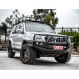 Prado 120 2002-2009 707-02 Falcon Bull Bar Black A-Frame Package (LED Foglight) - SKU MCC-01010-702FOGUP