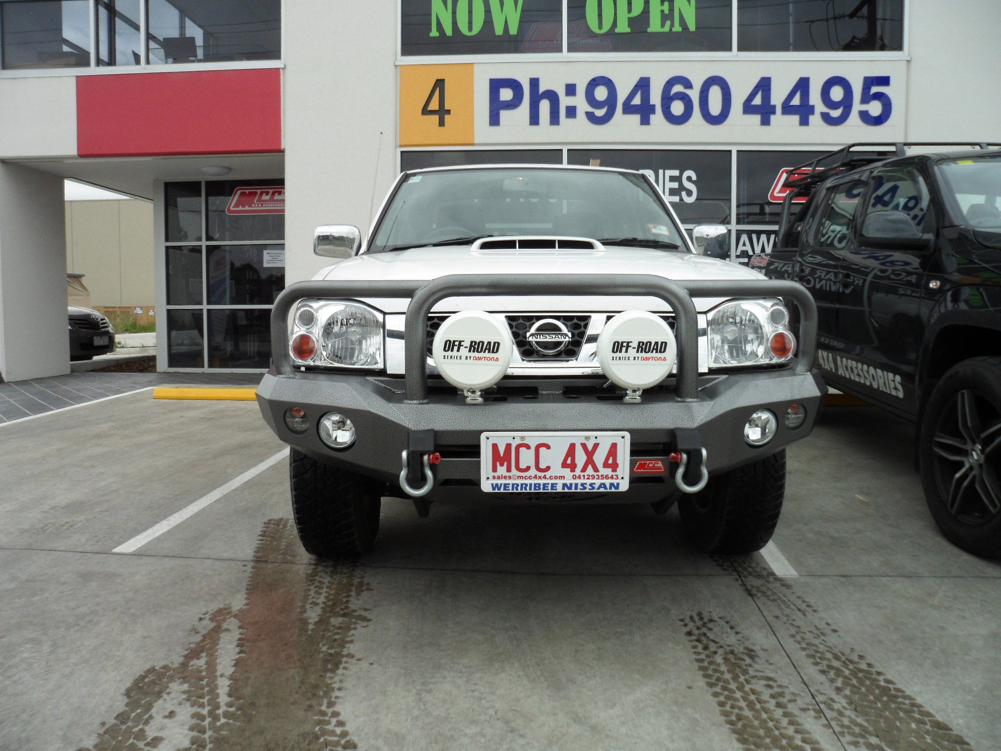 Navara D22 1997-2015 078-02SQ Rocker Bull Bar Triple Loops Package - SKU MCC-03008-7802SQ