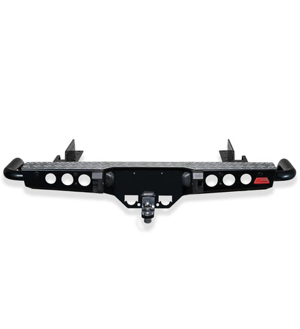 Hilux GGN25R 2005-2015 022-03 Jack Rear Bar with Chrome Step Plate Package - SKU MCC-01002-203SP