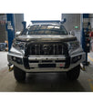 Prado 150 facelift 2017-Current 707-01 Falcon Bull Bar Single Black Loop Package (LED Foglight) - SKU MCC-01020-701SBLFOG