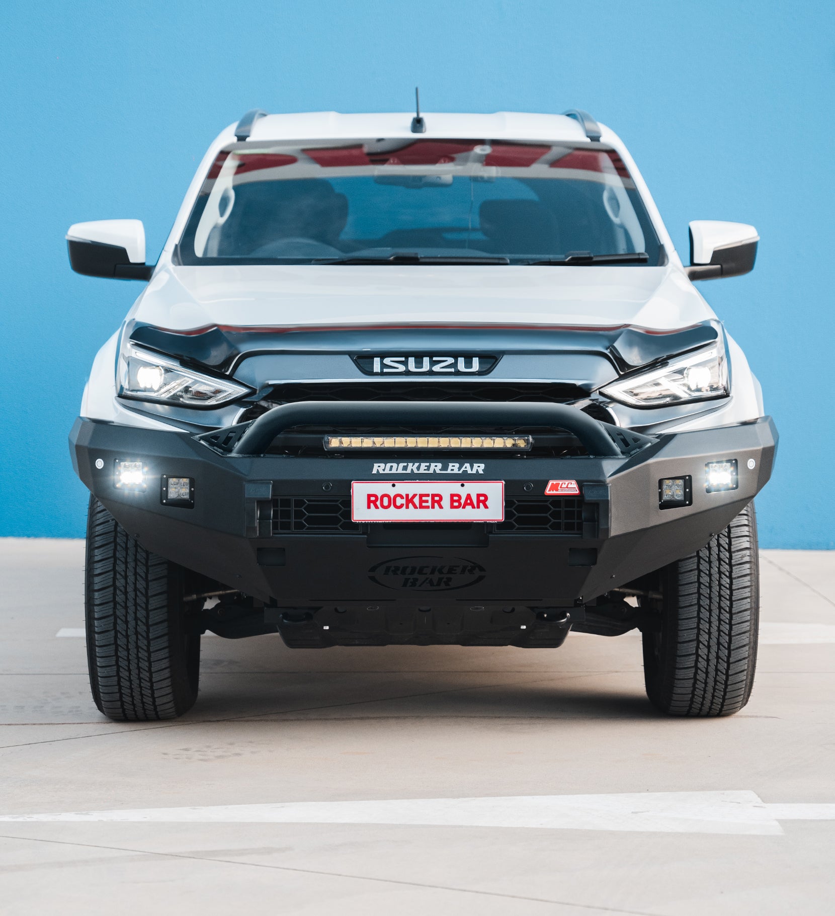 Mux Rear Protection Bar MUX Gen 3 2020-On 078-01SQL Rocker Bull Bar Single Low Loop Package ...