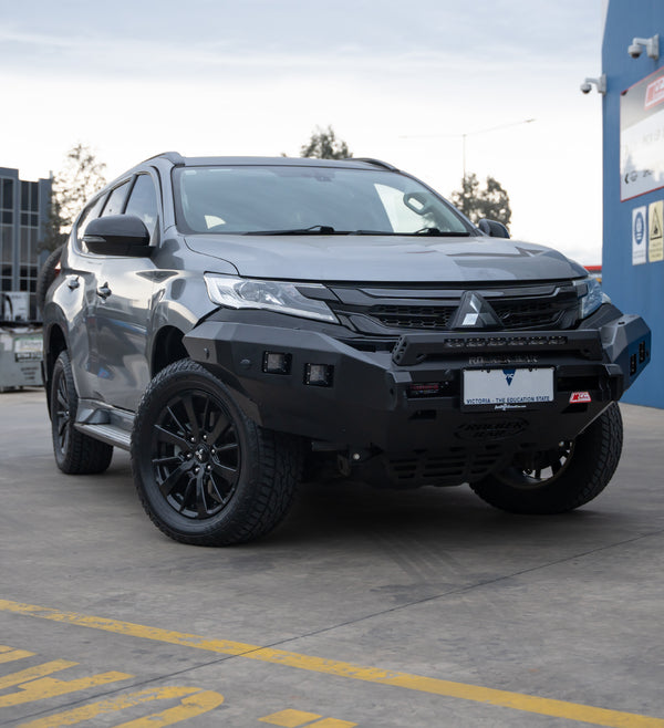 Pajero Sport QE 2015-2020 078-01SQL Rocker Bull Bar Single Low Loop Package - SKU MCC-02010-7801SQL