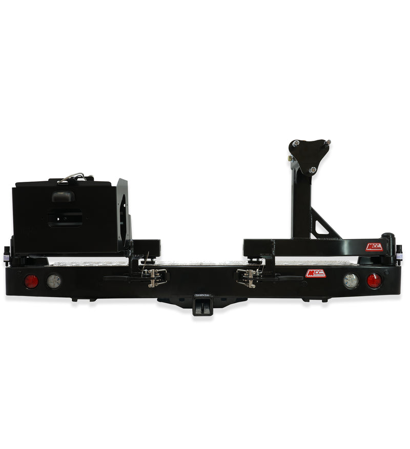 Pajero Sport QE 2015-2020 022-02 Rear Wheel Carrier Single Jerry Can Holder Package - SKU MCC-02010-202PK2