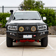 Land Cruiser 200 series prefacelift 2007-2015  707-02 Falcon Bull Bar Black A-Frame Package (LED Foglight) - SKU MCC-01008-702FOGUP