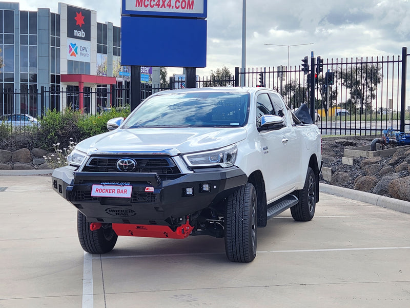 Hilux 2020 On 078 01SQL Rocker Bull Bar Single Low Loop Package