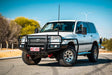 Land Cruiser 100 series 1998-2007  039BSR Side Step and Rail Package (Chrome Step Plate) (50mm Bull Bar) - SKU MCC-01007-039BSR