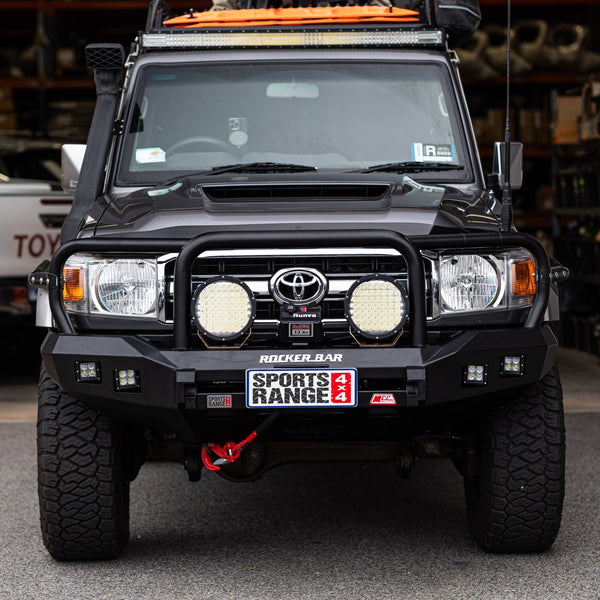 Military Rocker Bar Land Cruiser 70 series 2007-Current 078-02SQ Rocker Bull Bar Triple Lo ...