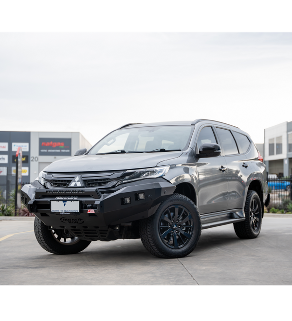 Pajero Sport QE 2015-2020 078-01SQL Rocker Bull Bar Single Low Loop Package - SKU MCC-02010-7801SQL