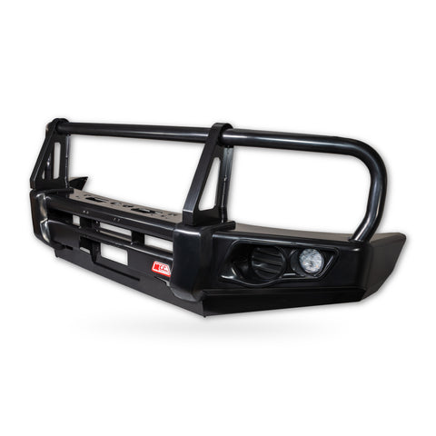 Hilux N80 2016-2025 Narrow 707-02 Falcon Bull Bar Black A-Frame Package (No Foglight) - SKU MCC-01017-702NUP