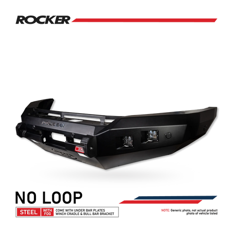 Triton/Challenger 2006-2015 078-01SQ Rocker Bull Bar No Loop Package - SKU MCC-02002-7801SQ