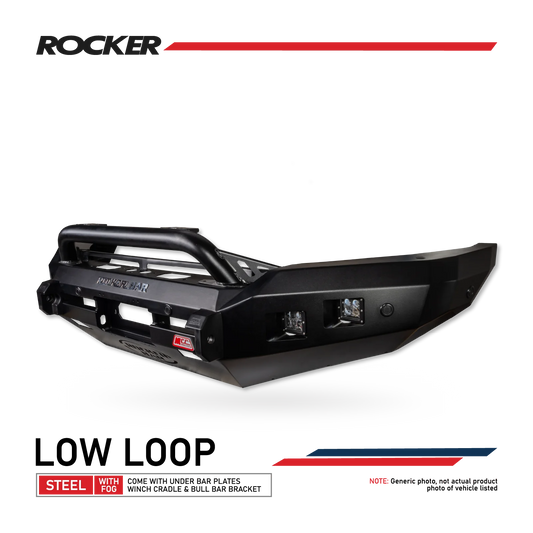 Colorado RG Trail Blazer 2017-2020 078-01SQL Rocker Bull Bar Single Low Loop Package - SKU MCC-07005-7801SQL