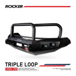 Navara D40 2011-2015  078-02SQ Rocker Bull Bar Triple Loops Package - SKU MCC-03007-7802SQ