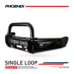 Mcc Ranger Raptor Ranger Raptor 2018-2021 808-01 Phoenix Bull Bar Single Black Loop Pack ...