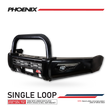 Triton/Challenger 2006-2015 06-15 808-01 Phoenix Bull Bar Single Black Loop Package - SKU MCC-02002-801SBL