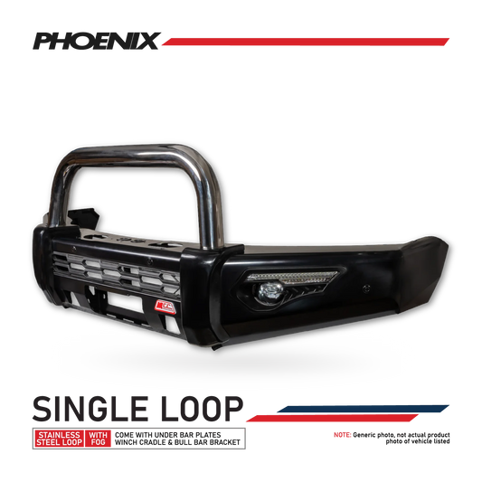 Colorado RG Trail Blazer 2017-2020 808-01 Phoenix Bull Bar Single Stainless Loop Package - SKU MCC-07005-801SSL