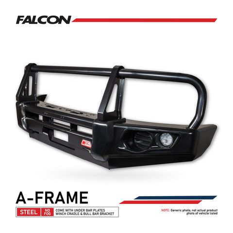 Triton MV 2024-On 707-02 Falcon Bull Bar Black A-Frame Package (No Foglight)