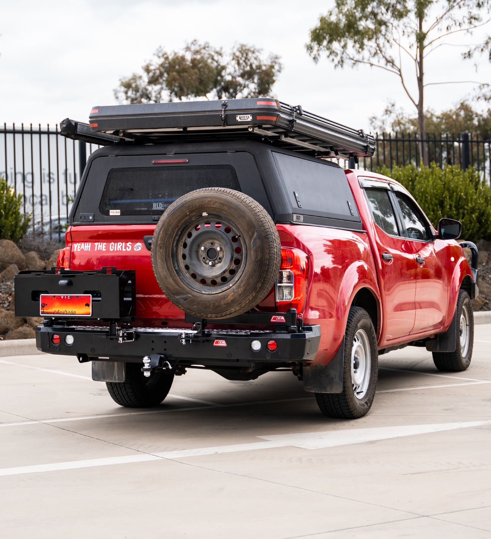 Navara NP300 2015-Present 022-02 Rear Wheel Carrier Double Jerry Can H ...