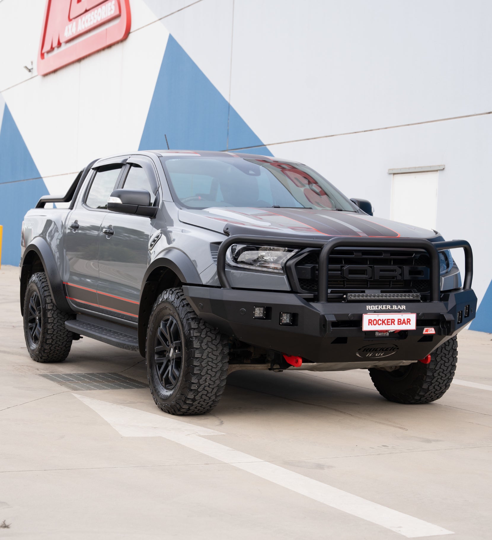 Mcc Ranger Raptor Ranger Raptor 2018-2021 078-02SQ Rocker Bull Bar Triple Loops Package ...