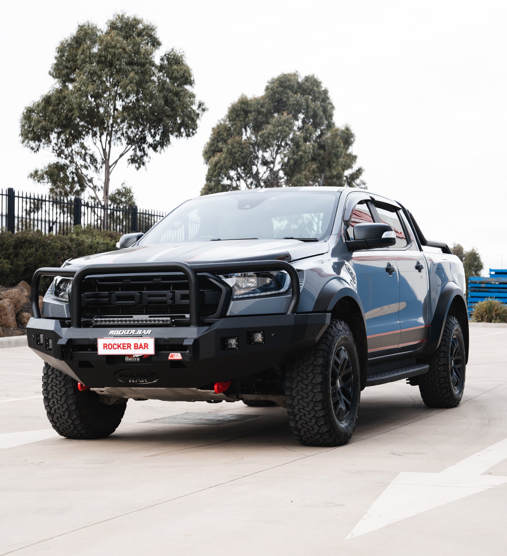 Ranger Raptor 2018-2021 078-02SQ Rocker Bull Bar Triple Loops Package ...