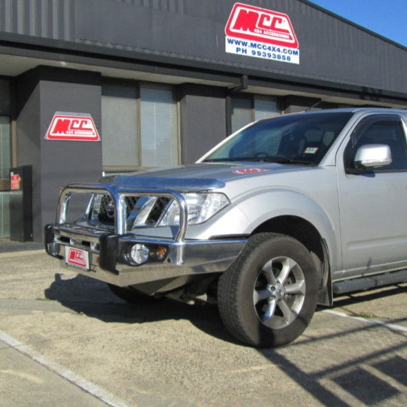 Navara D40 2011-2015 707-01A Alloy Falcon Bull Bar Triple Loops Package (LED Foglight) - SKU MCC-03007-701AW