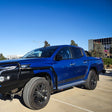 Triton MR 2019-Present 039BSR808 Side Step and Rail Package (Chrome Step Plate) (60mm Bull Bar) - SKU MCC-02011-039BSR808