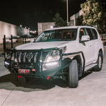 Prado 150 prefacelift 2009-2017  039BSR Side Step and Rail Package (Chrome Step Plate) (50mm Bull Bar) - SKU MCC-01011-039BSR