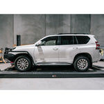 Prado 150 prefacelift 2009-2017  039BSR Side Step and Rail Package (Chrome Step Plate) (50mm Bull Bar) - SKU MCC-01011-039BSR