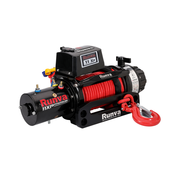 Runva 11 XP Premium 12V RED Limited Edition with Synthetic Rope
