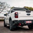 New Ranger 2022-On - 022-03 Jack Rear Bar with Black Step Plate Package - SKU MCC-05010-203SPB