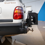 Land Cruiser 100/105 series 1998-2007 022-02 Rear Wheel Carrier Double Jerry Can Holder Package - SKU MCC-01007-202PK3