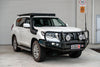 Prado 150 facelift 2017-Current (With Fog) 707-02 Falcon Bull Bar Black A-Frame Package (LED Foglight) - SKU MCC-01020-702FOGUP