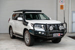 Prado 150 facelift 2017-Current (With Fog) 707-02 Falcon Bull Bar Black A-Frame Package (LED Foglight) - SKU MCC-01020-702FOGUP