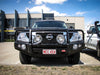 Patrol Y62 Series 1-4 2012-2018 707-02 Falcon Bull Bar Black A-Frame Package (LED Foglight) - SKU MCC-03005-702FOGUP
