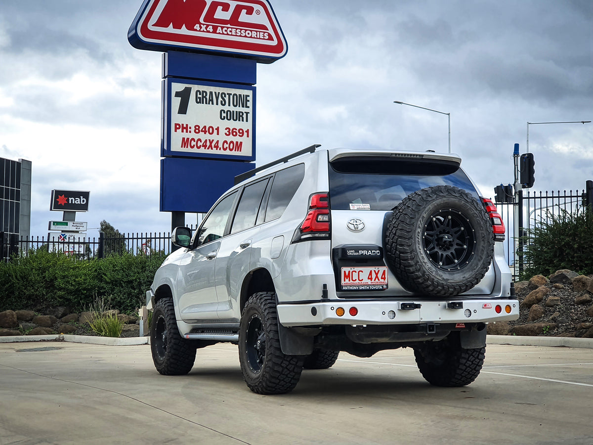 Prado 150 Rear Diff Protection Kit Prado 150 Facelift 2017-On Rear Wheel Carrier Bar Only Package – MCC 4x4