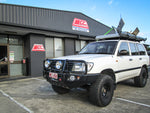 Land Cruiser 100 series 1998-2007  707-02 Falcon Bull Bar Black A-Frame Package (LED Foglight) - SKU MCC-01007-702FOGUP