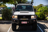 Land Cruiser 70 series 2007-2022 707-02 Falcon Bull Bar Black A-Frame Package (No Foglight) - SKU MCC-01005-702UP