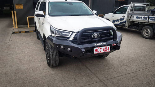 Hilux 2016-2020 078-01SQSBL Rocker Bull Bar Single Sand Black Loop Package - SKU MCC-01017-7801SQSBL