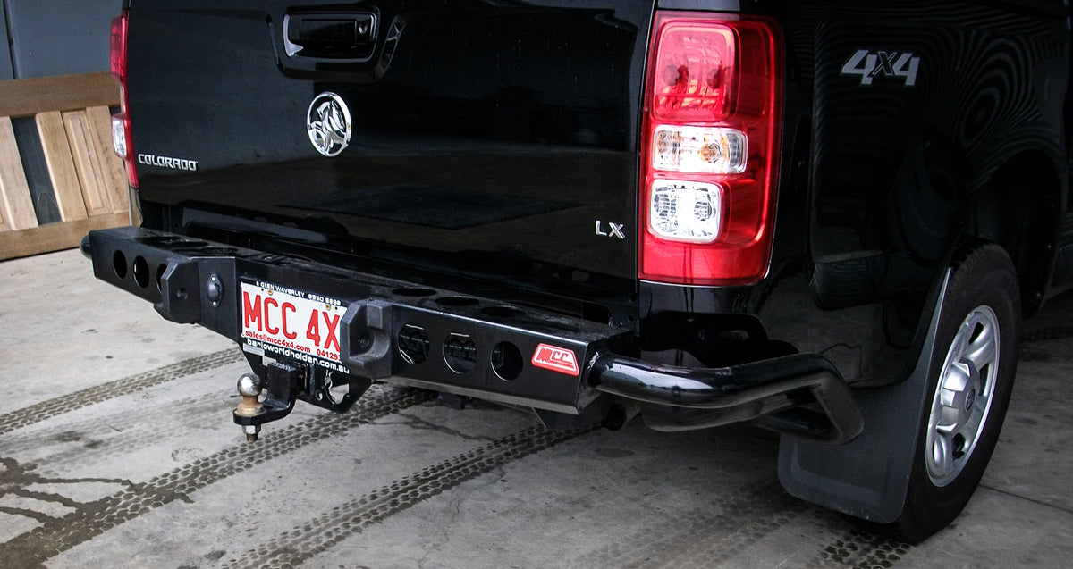 Dmax/Colorado RT RG 2012-2019 022-03 Jack Rear Bar with Black Step Pla ...