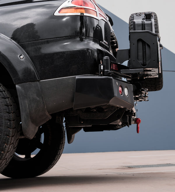 Challenger PB PC 2008-2016 022-02 Rear Wheel Carrier Single Jerry Can Holder Package - SKU MCC-02009-202PK2