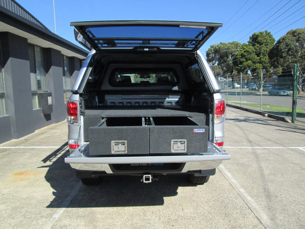 Ranger/BT50 2011-2021 4401 Galvanised Steel Carpet Dual Drawer System - SKU MCC-05003-4401