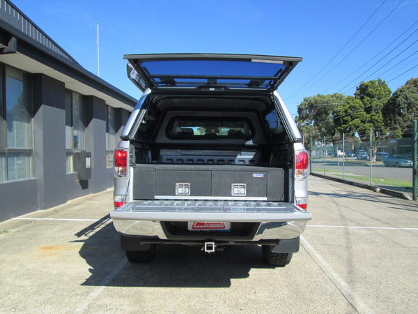 Ranger/BT50 2011-2021 4401 Galvanised Steel Carpet Dual Drawer System - SKU MCC-05003-4401