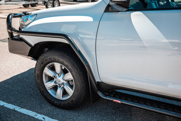 Prado 150 prefacelift 2009-2017 039ABSR808 All Black Side Step and Rail Package (60mm Bull Bar) - SKU MCC-01011-039ABSR808