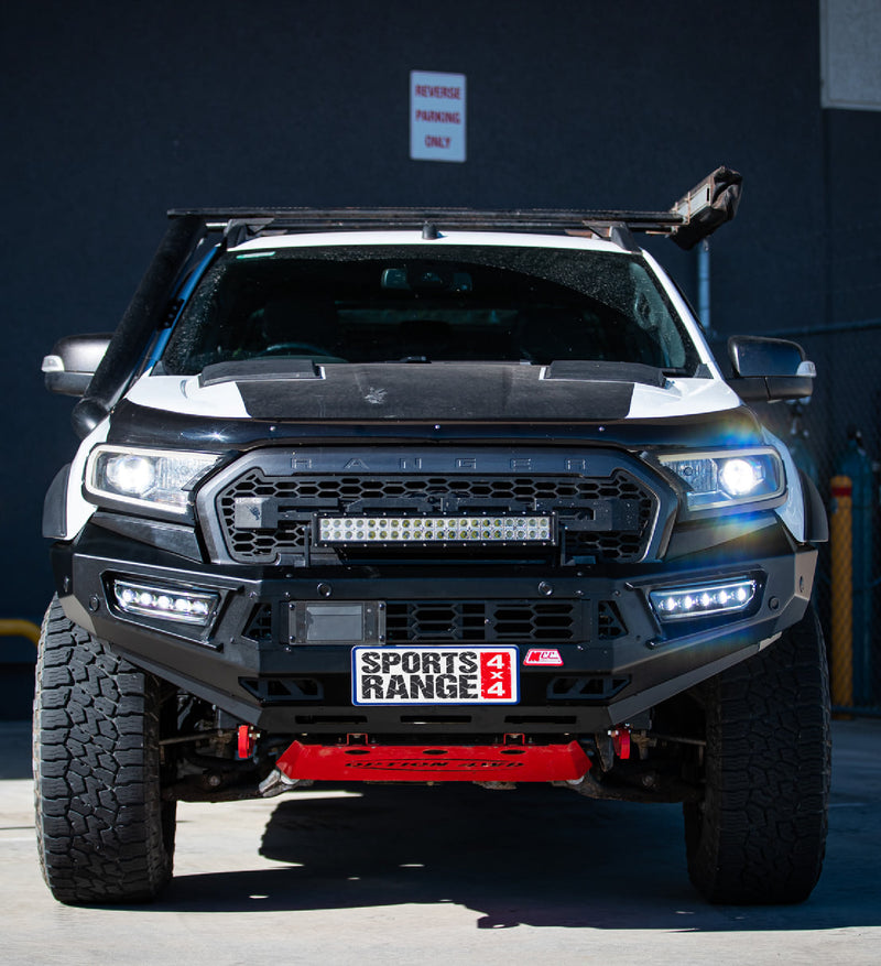 Ranger/Everest PX 2 2016-2019 with Tech Pack 909-01 Alloy Pegasus Bull Bar Bumper Replacement Package - SKU MCC-05006-901TP