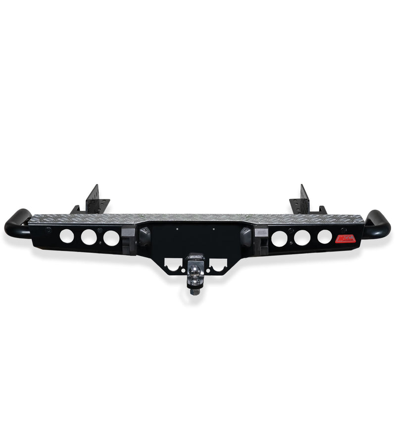 Hilux GGN25R 2005-2015  022-03 Jack Rear Bar with Chrome Step Plate Package - SKU MCC-01002-203SP