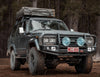Land Cruiser 60 series 1980-1990 707-02 Falcon Bull Bar Black A-Frame Package (LED Foglight) - SKU MCC-01013-702FOG
