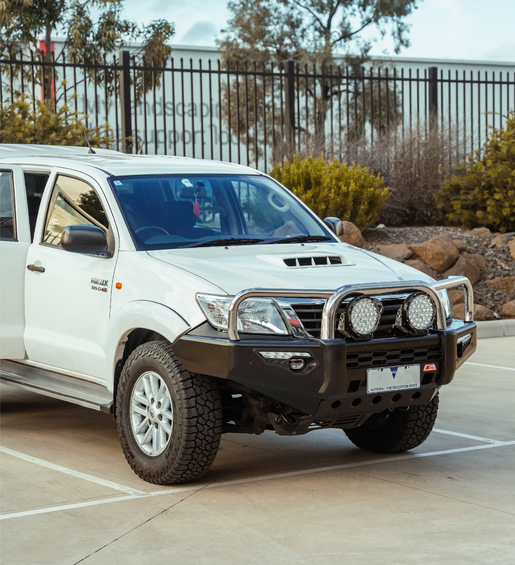 Hilux KUN26R 2012-2015 808-01 Phoenix Bull Bar Triple Stainless Loops ...
